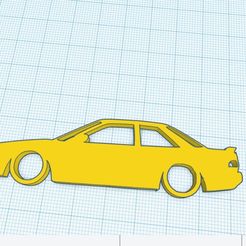 Web-capture_2-12-2023_15635_www.tinkercad.com.jpeg Toyota Corolla Levin Coupe AE92 AE91 Silhouette Keyring