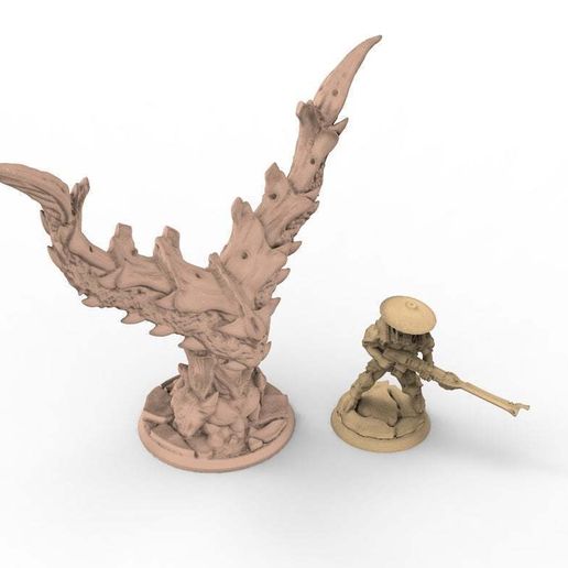 tyty tyran tyranid 40k starship trooper objective marker x2 set remix 3D model