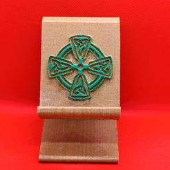 Celtic cross phonestand pic 1.jpg Celtic Cross Phone stand