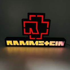 IMG_0760.jpg Fichier STL Logo Rammstein en led・Plan pour imprimante 3D à télécharger