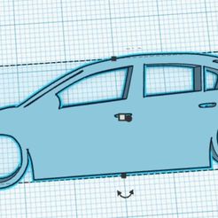 Web-capture_14-10-2023_151832_www.tinkercad.com.jpeg Volkswagen VW Passat B6 TDi Sedan Silhouette Porte-clés