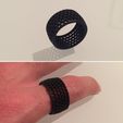 5BF97BD0-EC3B-440B-B3EC-AB3147534D3A.jpg Free STL file Honeycomb Ring・3D printing template to download, Exfusion