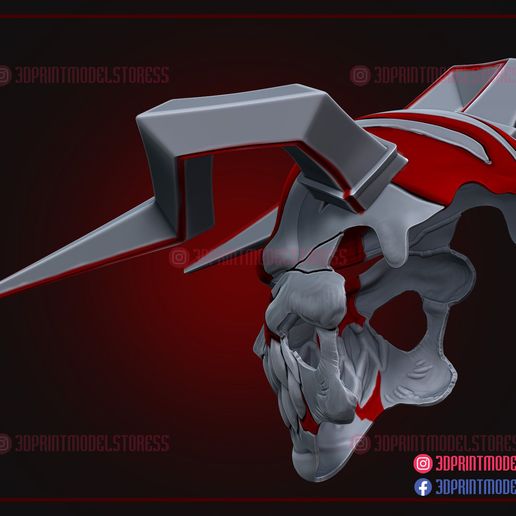Bleach_Ichigo_the_whole_hollow_mask_3d_print_model_05.jpg Bleach The Whole Hollow Mask - Ichigo Hollow Vasto Lorde Mask