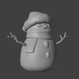 Captura-de-pantalla-2025-08-29-085125.png Cute Snowman with Scarf and Hat - Winter Decor 3D Print STL