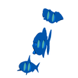 FM2back.png Fish (Set 2) Refrigerator / Whiteboard Magnets