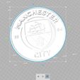 Pea Pokal Eh Cr 290 mm 4 Manchester City FC Logo 298x298x15mm +split files