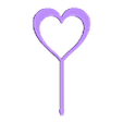 CORAZON.stl HEART TOPPER