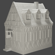 house4.png medieval frame house - decoration - tabletop/wargaming terrain