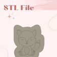 fox.jpg Cute Fox Cutter and Debosser STL File