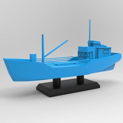 untitled.986.png STL file SHIP -- FISHING -- Scale : 150mm・3D printable model to download