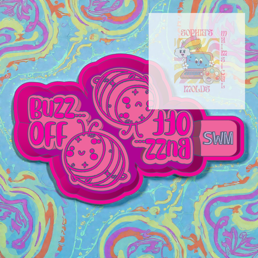 Cute-Cartoon-Bee-Vent-Clips.png Cute Cartoon Bee Set Mold Housing