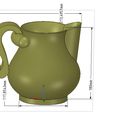 Vpot07-23.jpg cup jug vessel vpot17 for 3d-print or cnc