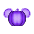 Mickey pumpkin magnet.stl Tiny Mickey Pumpkin Decor / Mickey head decor/ Tier tray/ Mickey confetti/ Earrings/ magnets / keychains/ Fall Halloween