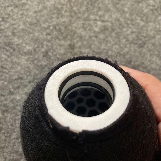 IMG_1650.jpeg Mini Mic Blimp for short pencil condenser microphones/ Baseball Baby ball gag blimp