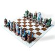 Steam_Chess_A__10b.jpg STL file Steampunk chess game.・Template to download and 3D print, Alphonse_Marcel