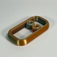 07.jpg Gearwheel Fidget Toy Keychain Print in Place