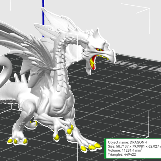 GLOW IN THE DARK  DRAGON 3D model
