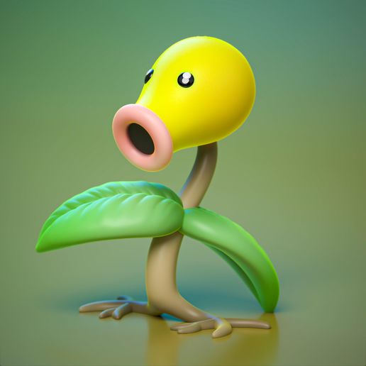 High Quality Bellsprout Miniature - 3D Printable STL Model For Tabletop Gaming and Display 3D model preview