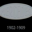 8.1.jpg Mercedes Benz Logo, Set From 1902 to 2021, and keychain Mercedes AMG Club, File STL for all 3d Printer