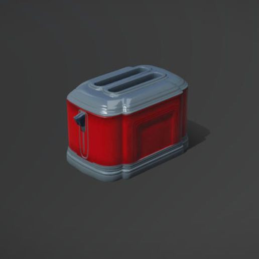 accecories diorama toaster 3D model