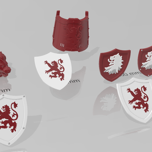 🏠 House Rampant Upgrade Kit For Imperial Knights・ STL File for ・Cults