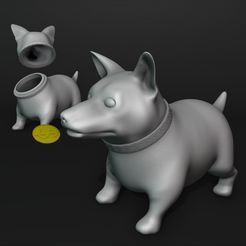 1.jpg 3D-Datei Hündchen Bank・Modell für 3D-Drucker zum Herunterladen