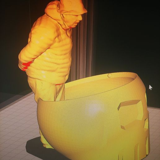 Umarell Skull - 3D model önizlemesi