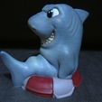 Cute-Shark-Painted-2.jpg Archivo STL Cute Shark (Easy print no support)・Objeto de impresión 3D para descargar