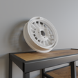 turbofan-clock3.png Reloj de cuarzo de pared estilizado con llantas de turboventilador