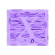 (X) 1 Piece.stl Rustic Picture Frame Alphabet