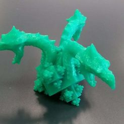 kockodrak.jpg Free STL file Cubic Dragon・Design to download and 3D print