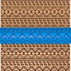 6545455.jpg Fichier 3D Rouleau d'argile à motifs grecs / rouleau de poterie / rouleau d'argile à motifs aztèques / imprimeur de motifs ethniques・Design pour imprimante 3D à télécharger