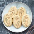 Vulva_Cookies.png Vulva Cookie Cutter - Cookie Cutter Vagina