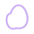 2544_HUEVOSDECO_95_CUTTER.stl EASTER EGG EASTER EGG Cookie Cutter with Stamp / Cookie Cutter EASTER EGG