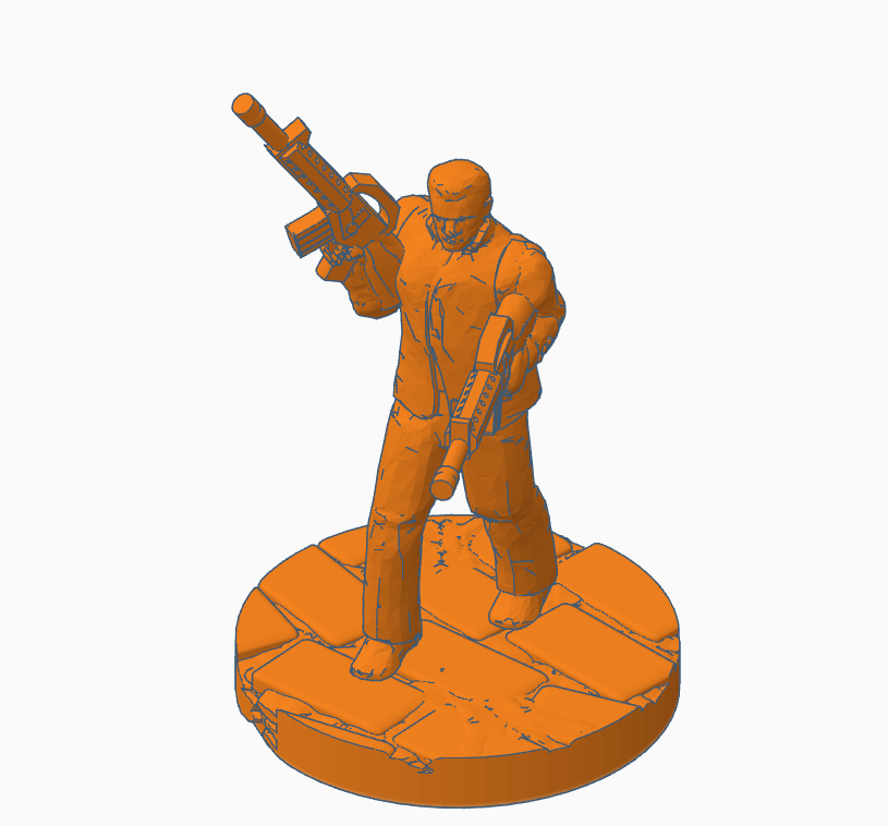 Скачать бесплатный файл STL 28mm Terminator With Dual Assault Rifles ...