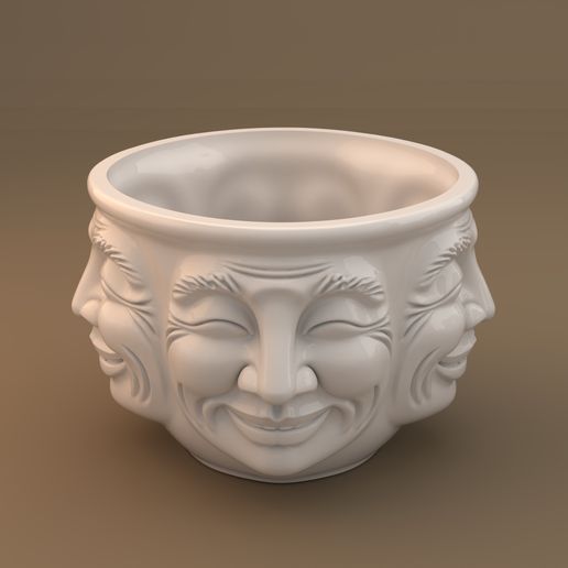 Pot-Faces-of-Joy-Multi-Face-Smiling-Planter-STL-for-3D-Printing-5.jpg Pot Faces of Joy - Multi-Face Smiling Planter STL for 3D Printing