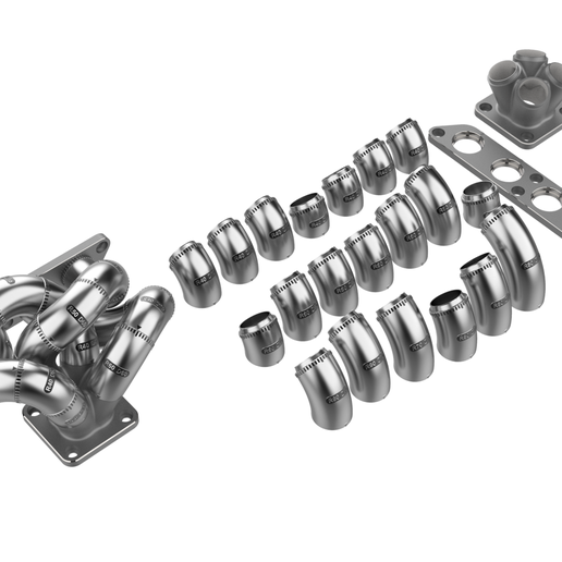 🔦 4 Cylinder Exhaust Header Turbo Manifold Lamp 3D Puzzle Toy
