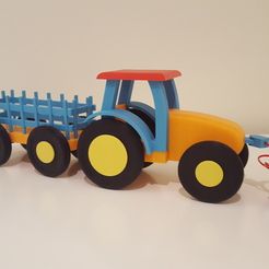 Orange_V1.jpg Fichier 3D gratuit Tracteur jouet pour enfants・Modèle à télécharger et à imprimer en 3D