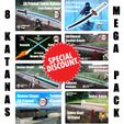 multikatana.jpg Fichier STL Mega Pack de Katanas du tueur de démons - 8 Katanas design - Katana design - Épée・Modèle pour impression 3D à télécharger