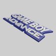 3D-Print-Model_Gameboy-Advance-2-Line-Logo2.jpeg GBA Two-Line Logo - Panneau imprimable en 3D (Multi-Part & Solid Base)
