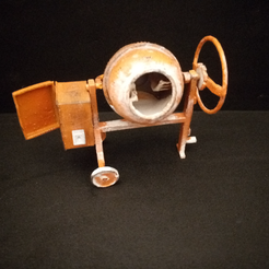 преузимање.png STL file Diorama Accessories Concrete Mixer 1/24・3D printer model to download