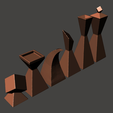 Black_Thumbnail2.png Square Modern Chess Set - Supportless