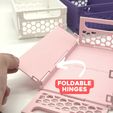 Foldable-Part.jpg 3D-Datei 3D-Druckbare faltbare Aufbewahrungskiste・3D-druckbare Vorlage zum herunterladen