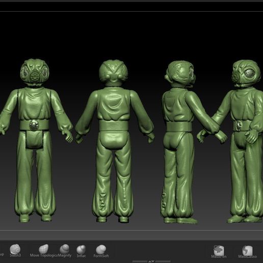 ScreenShot563.jpg STAR WARS .STL 4-LOM .3D ACTION FIGURE .OBJ KENNER STYLE.