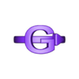 RJ_239_G3.stl Initial Letter G Ring Style 3 Model RJ_239