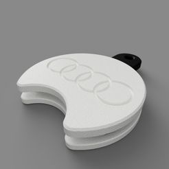Picture.jpg STL file Audi shopping cart chip/coin holder, keychain・3D printer model to download
