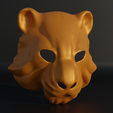 .2.png Tiger Cosplay Face Mask 3D print model