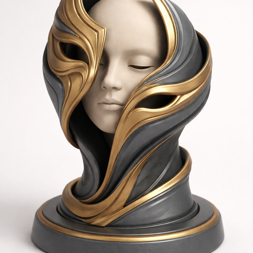 Ethereal Harmony - Symbolic Art Sculpture STL