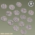 25mm_Flagstone_Basetoppers_Render.jpg Flagstone Bases Collection ( Round bases)