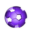 SoccerBall Body (Hexagon) with Support.stl Soccer Ball (Football) with Keychain Hook